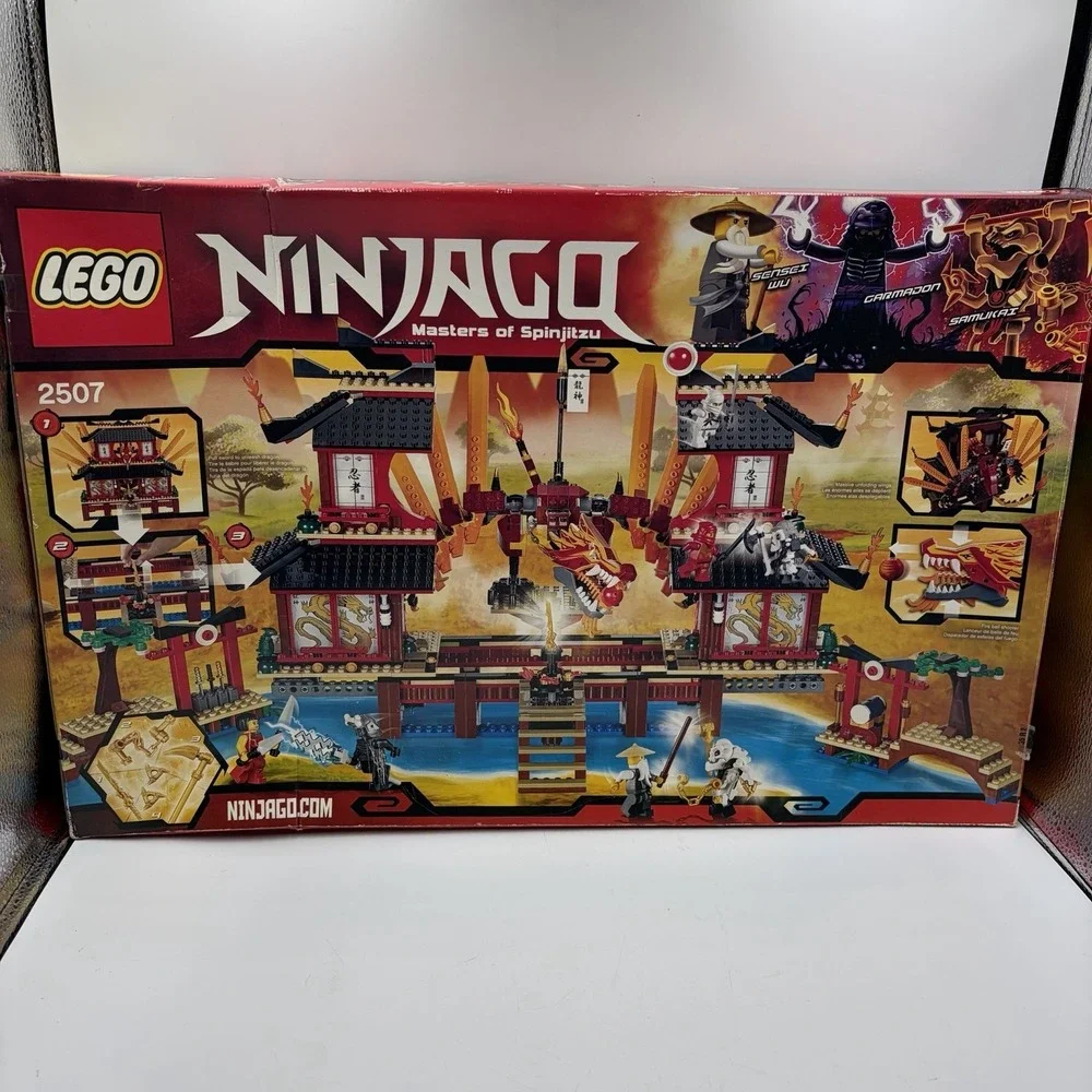 Lego Ninjago 2507 Fire Temple - Incomplete Read! Partial